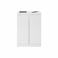 Bica 888 affaldsbeholder til sortering 2x65 liter åben + papir hvid