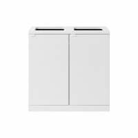 Bica 953 affaldsbeholder 2x95 liter med åbent indkast hvid