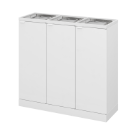 Bica Click-on affaldssortering grundmodel 3x65 liter hvid