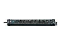 Brennenstuhl Premium-Line Stikdåse 10-stik 3meter Sort 