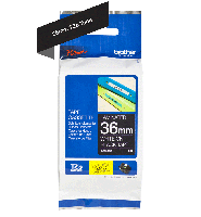 Brother tape TZe-365 36mm hvid på sort
