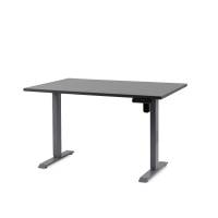 Office elektrisk hæve sænkebord Operator II 60x120 cm, alu stel - Antracit