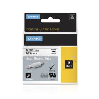 Dymo Rhino 18054 krympeflex tape 9mm sort på gul