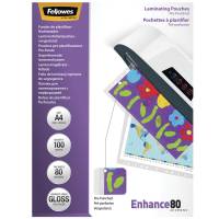 Fellowes Filex lamineringslommer 80mic A4 228x303mm med 4 huller