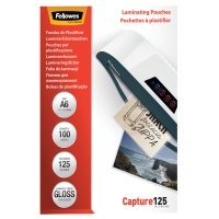 Fellowes lamineringslommer A6 125mic blank