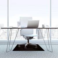 Floortex Advantage stoleunderlag PVC med pigge 90x120cm sort