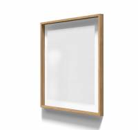 Lintex A01 glastavle i ramme 100x100cm Pure, hvid