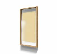 Lintex A01 glastavle i ramme 70x100cm Mellow, støvet gul