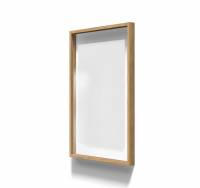 Lintex A01 glastavle i ramme 70x100cm Pure, hvid