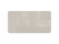 Lintex Curve glastavle 200x100cm Shy, lys grå