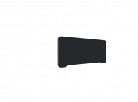 Lintex Edge bordskærmvæg 100x40cm sort med mørkegrå liste