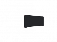 Lintex Edge bordskærmvæg 100x40cm sort med rosa liste