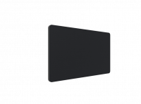 Lintex Edge bordskærmvæg 120x70cm sort med grå liste
