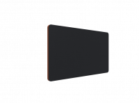 Lintex Edge Table bordskærmvæg 120x70cm sort med orange liste