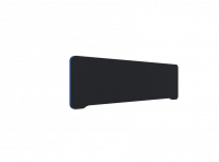 Lintex Edge bordskærmvæg 140x40cm sort med blå liste