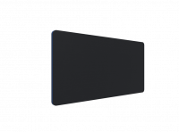 Lintex Edge Table bordskærmvæg 140x70cm sort med blå liste