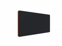 Lintex Edge Table bordskærmvæg 140x70cm sort med orange liste