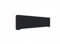 Lintex Edge Table bordskærmvæg 160x40cm sort med orange liste