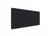 Lintex Edge Table bordskærmvæg 160x70cm sort med orange liste