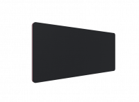 Lintex Edge Table bordskærmvæg 160x70cm sort med rosa liste