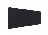 Lintex Edge Table bordskærmvæg 180x70cm sort med grå liste