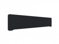 Lintex Edge Table bordskærmvæg 200x40cm sort med blå liste