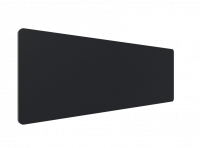 Lintex Edge Table bordskærmvæg 200x70cm sort med grå liste