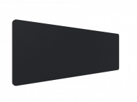 Lintex Edge Table bordskærmvæg 2000x700mm sort med mørkegrå liste
