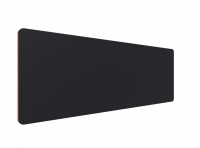 Lintex Edge Table bordskærmvæg 200x70cm sort med orange liste