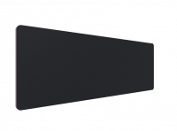 Lintex Edge Table bordskærmvæg 200x70cm sort med rosa liste