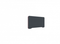 Lintex Edge Table bordskærmvæg 800x400mm mørk grå med rosa liste