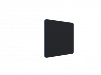 Lintex Edge bordskærmvæg 80x70cm sort med blå liste