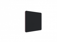 Lintex Edge bordskærmvæg 80x70cm sort med rosa liste
