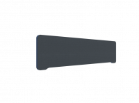 Lintex Edge Table bordskærmvæg 160x40cm mørk grå med blå liste