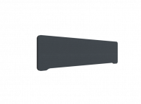 Lintex Edge Table bordskærmvæg 160x40cm mørk grå med sort liste