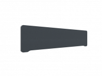 Lintex Edge Table bordskærmvæg 180x40cm mørk grå med hvid liste