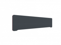 Lintex Edge Table bordskærmvæg 180x40cm mørk grå med rosa liste