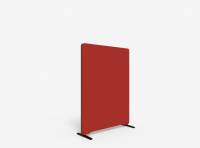 Lintex Edge Floor skærmvæg 100x135cm rød med mørkegrå liste
