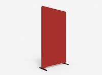 Lintex Edge Floor skærmvæg 100x180cm rød med grå liste