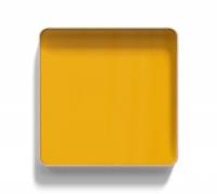 Lintex Frame glastavle med egetræsramme 100x100cm Bright, gul