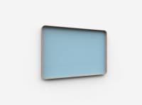 Lintex Frame Wall glastavle med egetræsramme 150x100cm Calm, lys blå