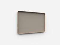 Lintex Frame Wall glastavle med egetræsramme 150x100cm Lonely, mørk brun
