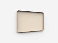 Lintex Frame Wall glastavle med egetræsramme 150x100cm Mild, beige