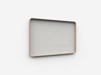 Lintex Frame Wall glastavle med egetræsramme 150x100cm Shy, lys grå