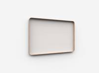 Lintex Frame Wall glastavle med egetræsramme 150x100cm Soft, lys beige