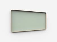 Lintex Frame Wall glastavle med egetræsramme 200x100cm Fair, lys grøn