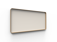 Lintex Frame Wall glastavle med egetræsramme 200x100cm Lazy, lys brun