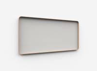 Lintex Frame Wall glastavle med egetræsramme 200x100cm Shy, lys grå
