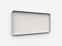 Lintex Frame Wall glastavle med egetræsramme 200x100cm Soft, lys beige
