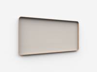 Lintex Frame Wall glastavle med egetræsramme 200x100cm Warm, grå